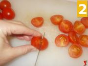 Lavorate i pomodori pachino