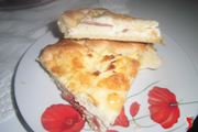 torta salata con bris ricotta e salame