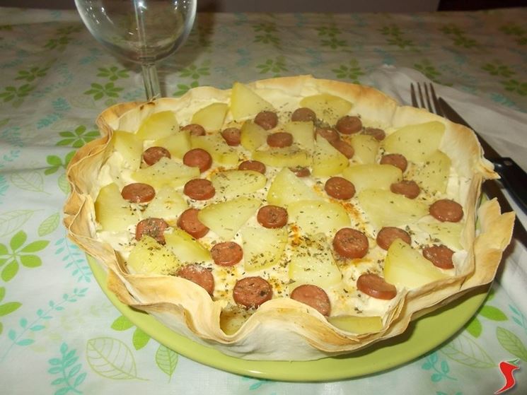 La torta salata ai wurstel