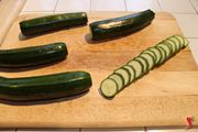tagliare zucchine a rondelle