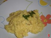 Risotto allo zafferano e salsiccia