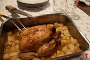 scaldare pollo e patate