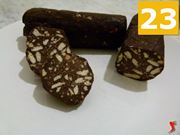 servire il salame di cioccolata