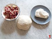 farcitura: salumi e ricotta