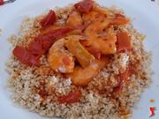 cous cous con gamberi