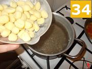 La cottura degli gnocchi