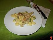 Gnocchi con panna