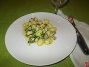 Gli gnocchi alla rucola