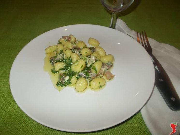 Gli gnocchi alla rucola