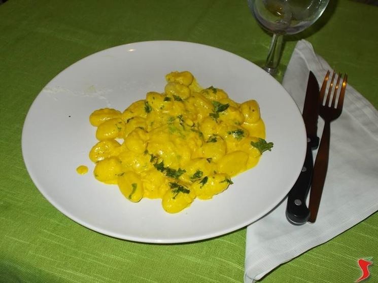 Gli gnocchi allo zafferano