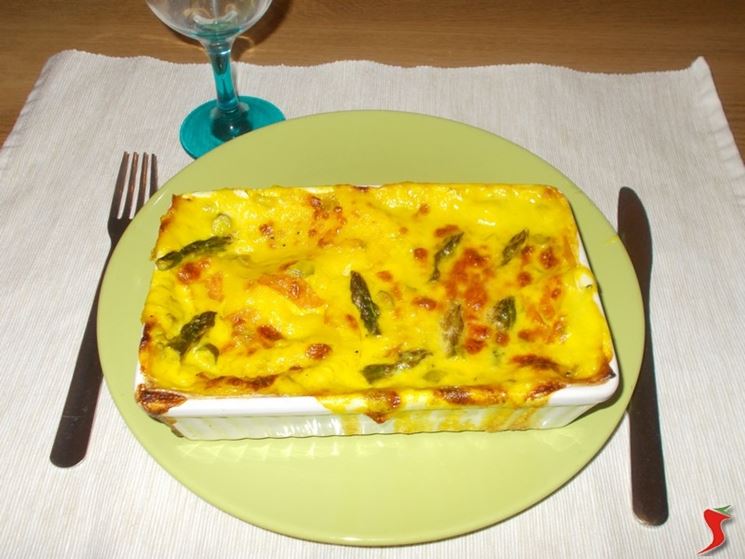 Le lasagne con gli asparagi