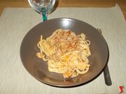 Linguine alla bolognese