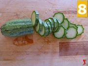 tagliare le zucchine
