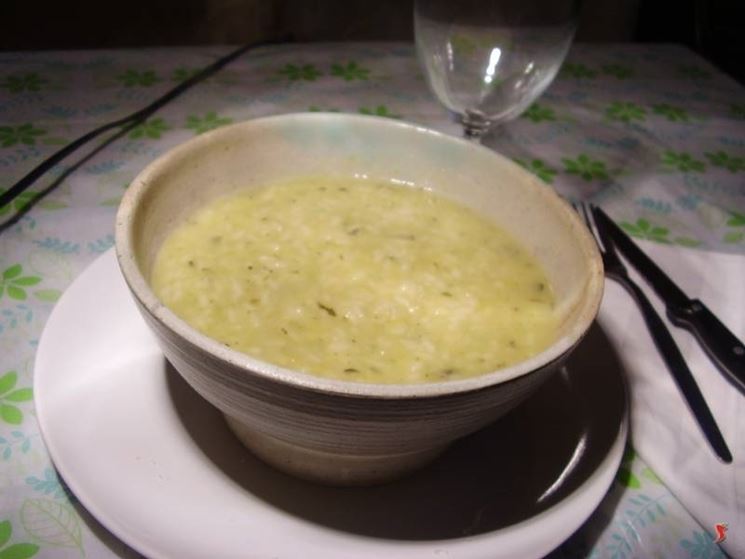 minestra porri e patate