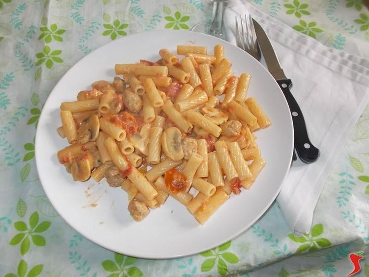 La pasta alla boscaiola