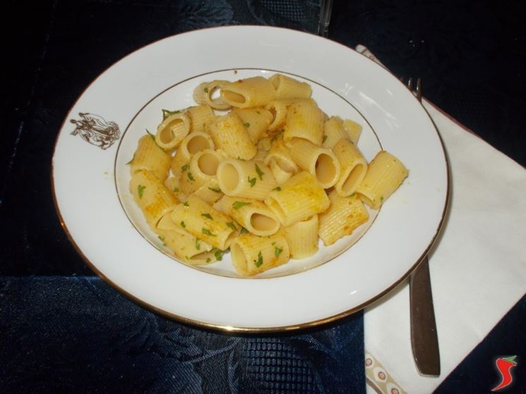 La pasta con la bottarga