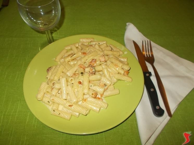 La pasta panna e salmone