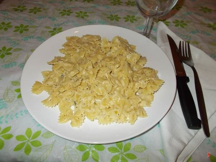 La pasta ai quattro formaggi