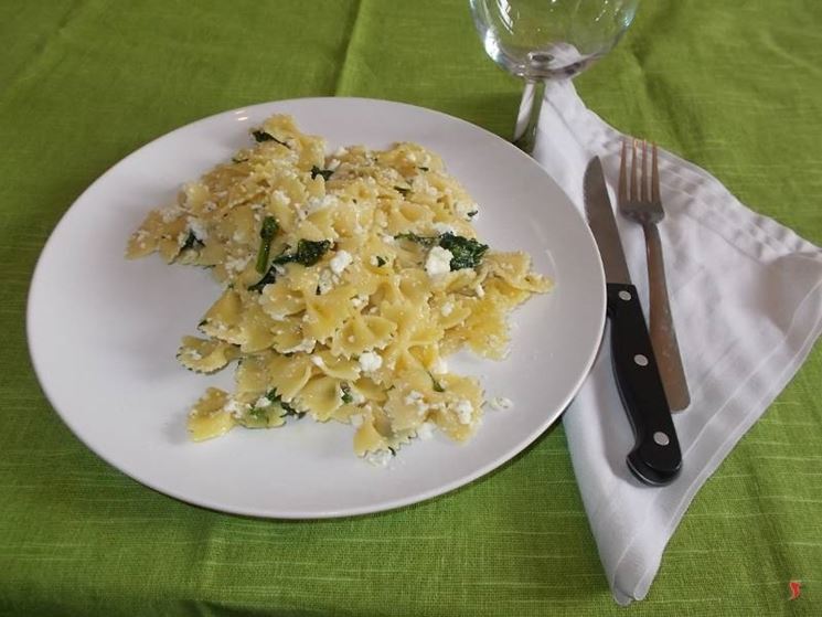 La pasta spinaci e ricotta