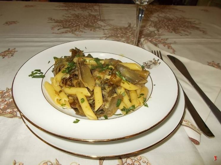 Le penne con i carciofi