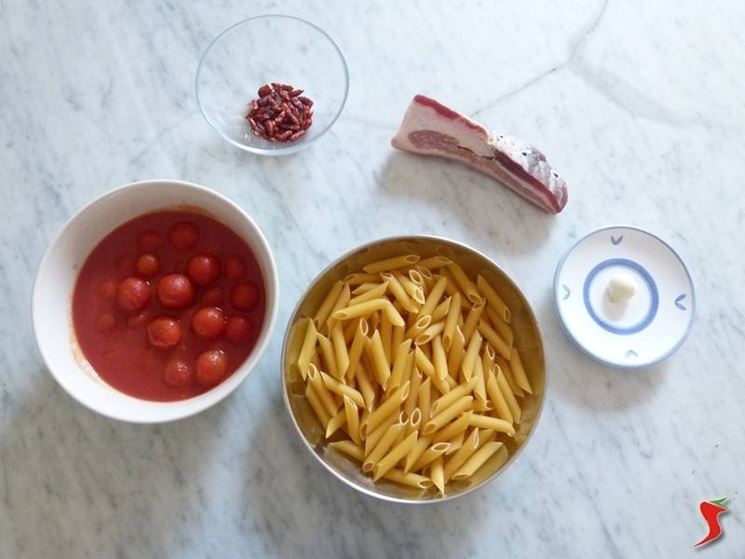 ingredienti penne all'arrabbiata