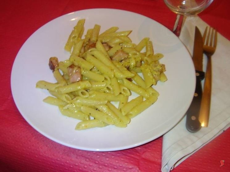 Le penne alla carbonara