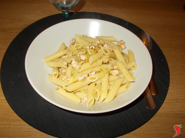 Penne con salmone