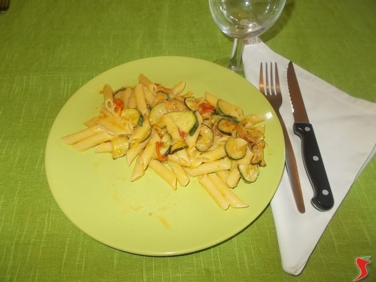 Le penne con le zucchine