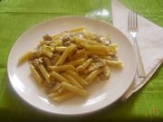 penne funghi e salsiccia