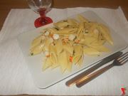 Penne con gamberi