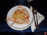 Penne scampi