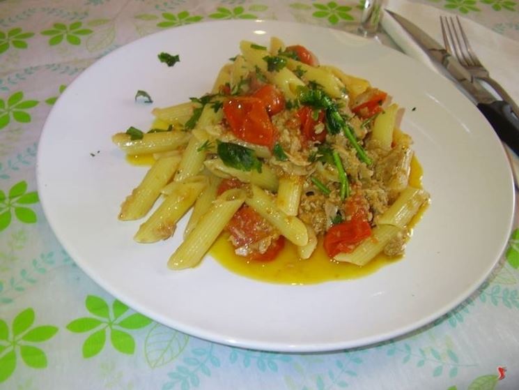 penne tonno pomodorini