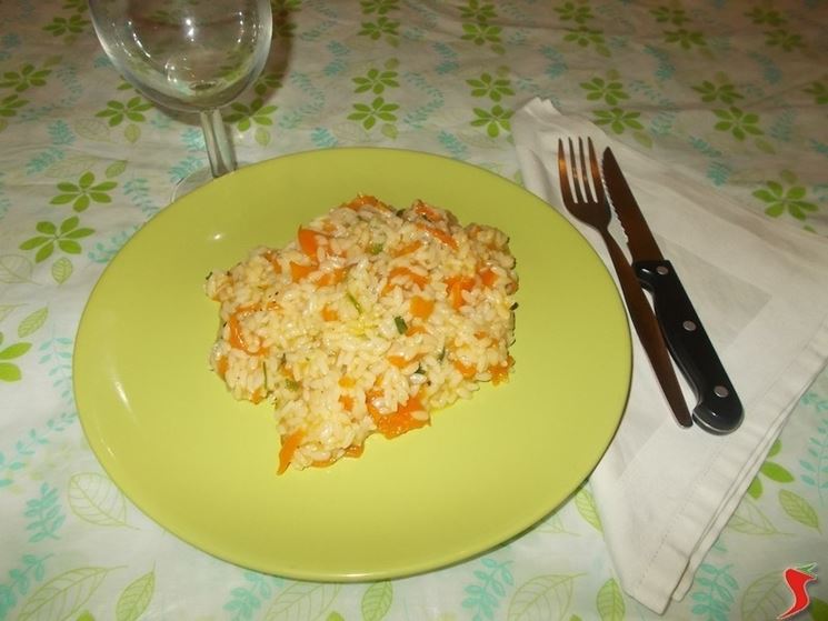 Il risotto con le carote