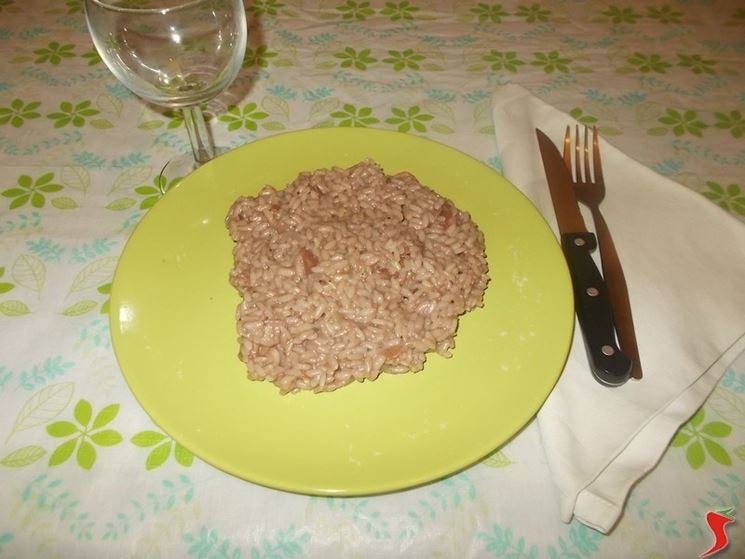 Il risotto con la pancetta