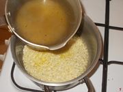 La cottura del risotto