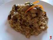 Risotto con i funghi  champignon