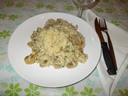 Il risotto salsiccia e funghi 