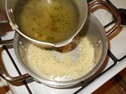 La cottura del risotto