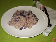 Il risotto radicchio e gorgonzola