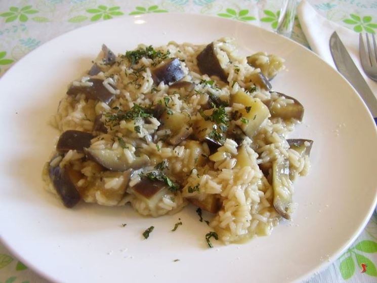 risotto alle melanzane