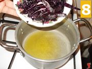 Il soffritto con il radicchio