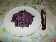 Il risotto salsiccia e radicchio