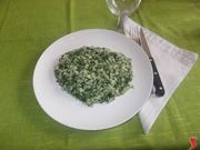 Il risotto con gli spinaci