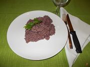 Il risotto al vino rosso