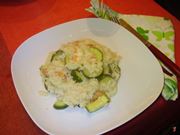 risotto zucchine e gamberi