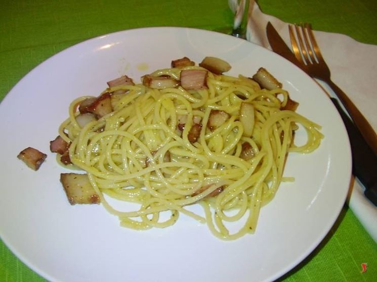 Gli spaghetti alla carbonara