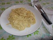 Gli spaghetti ai quattro formaggi