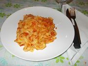 Le tagliatelle al sugo