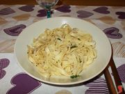 Le tagliatelle cacio e pepe