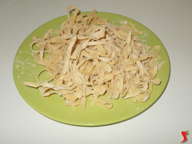 Le tagliatelle fatte in casa